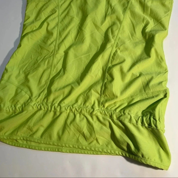 Athleta Chartreuse 1/4 Zip Sleeveless Tank Sz L - Picture 6 of 8